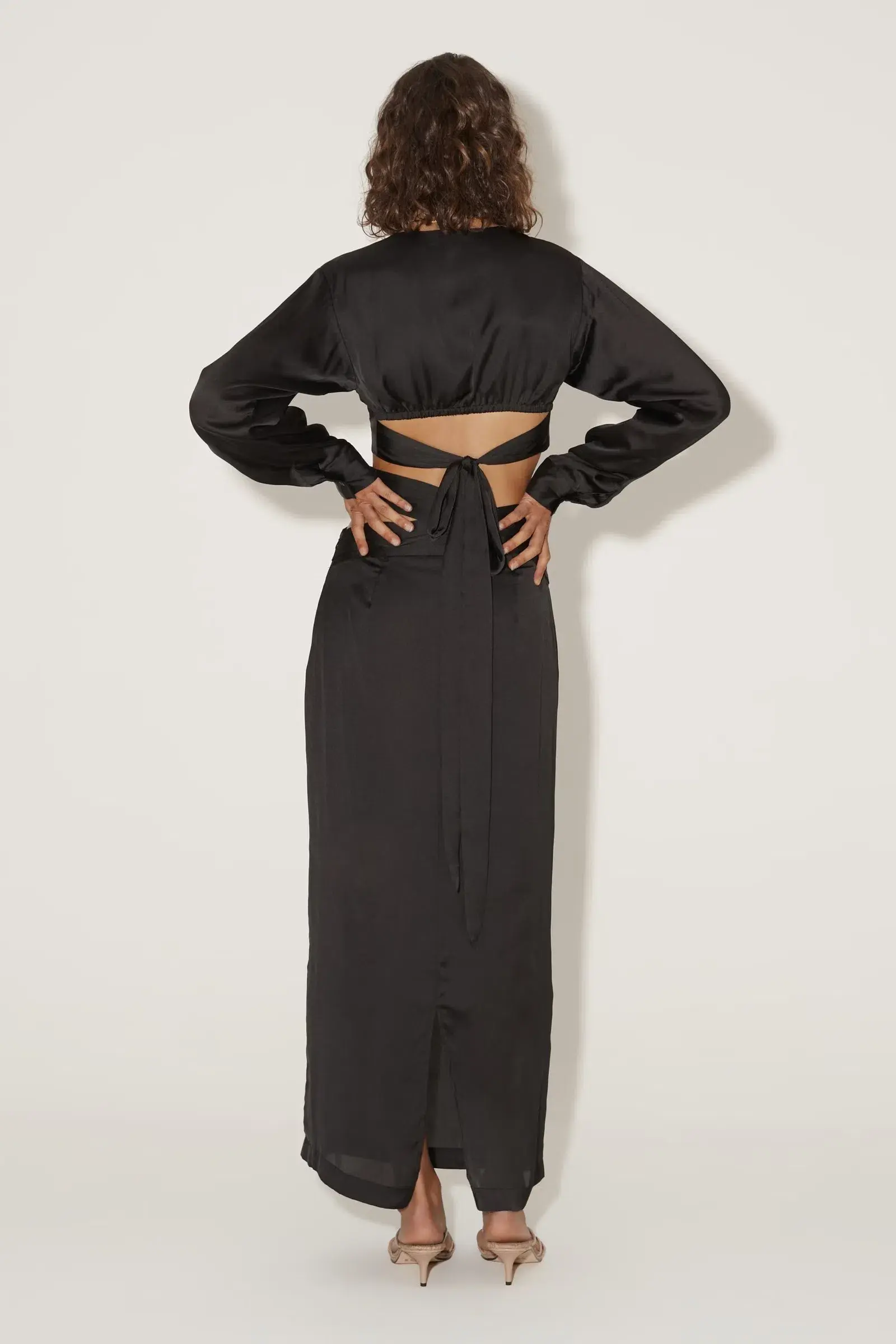 Hansen & Gretel Sofia Shirt and Shimma Skirt Set Black Size 8 - Image 3