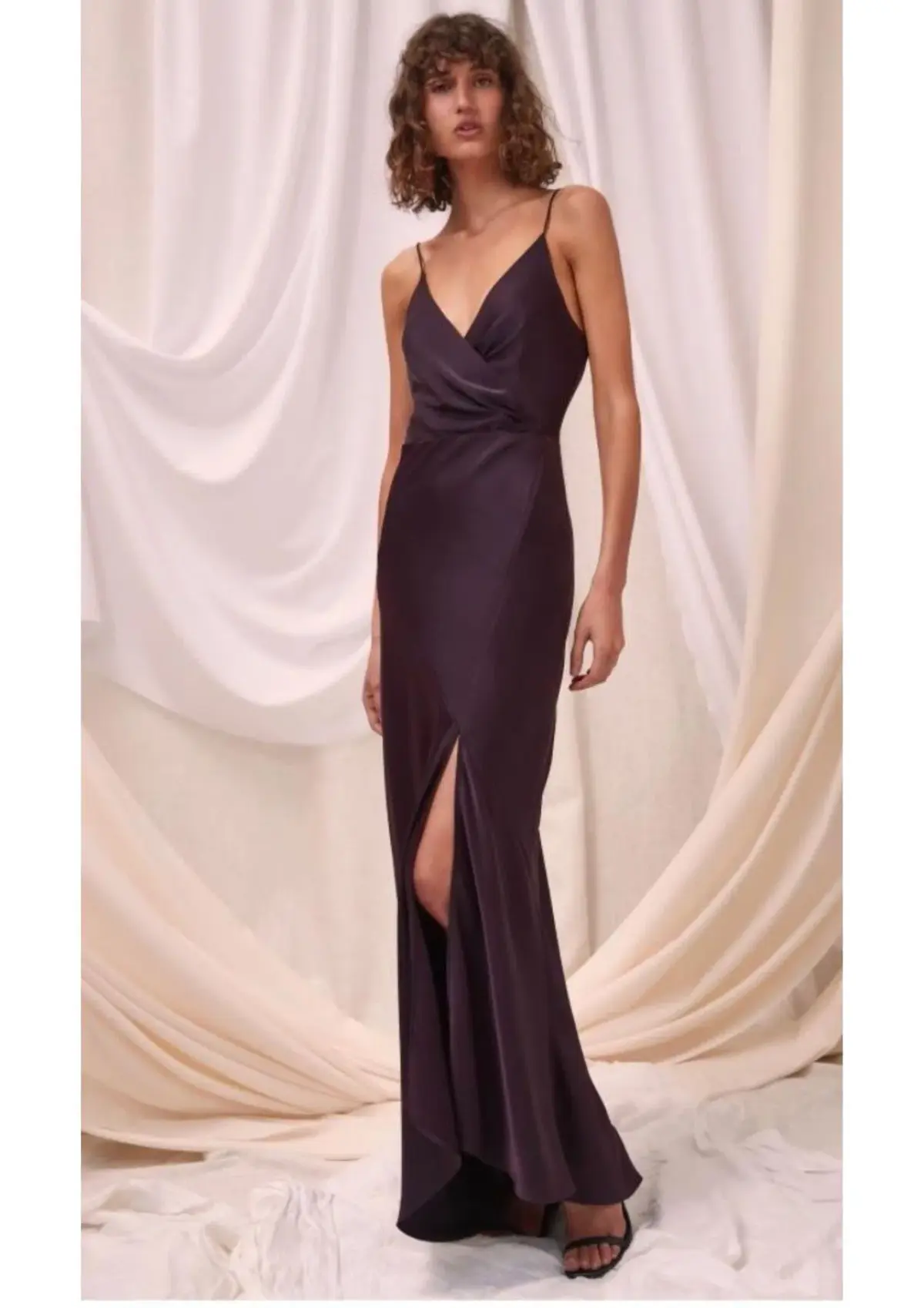 C/MEO Collective No Less Gown Aubergine Size 4 - Image 1