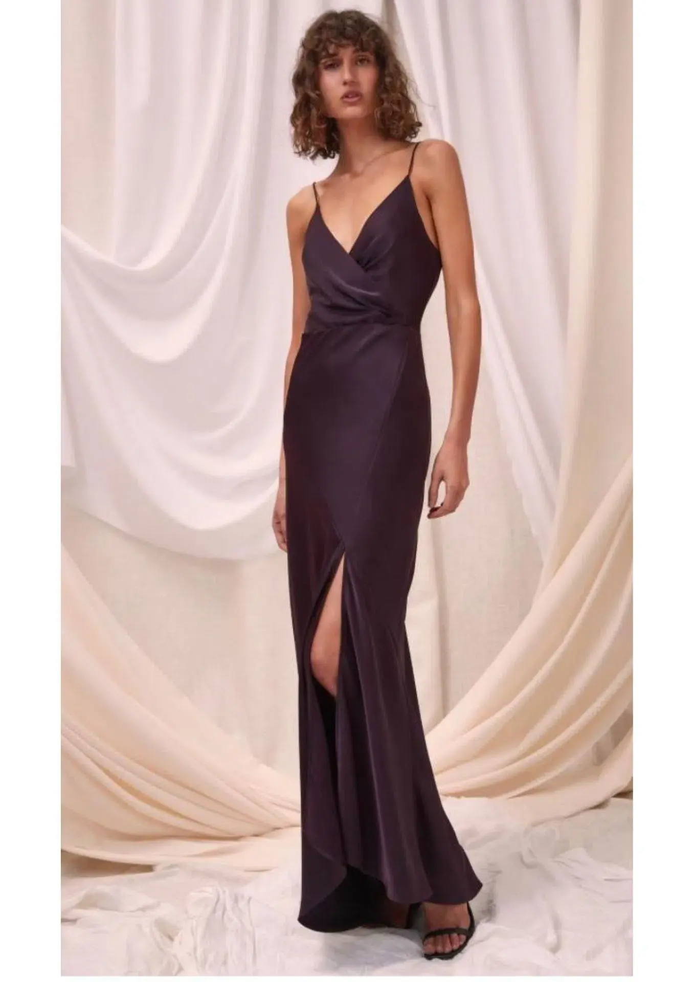 C/MEO Collective No Less Gown Aubergine Size 4 - Image 1