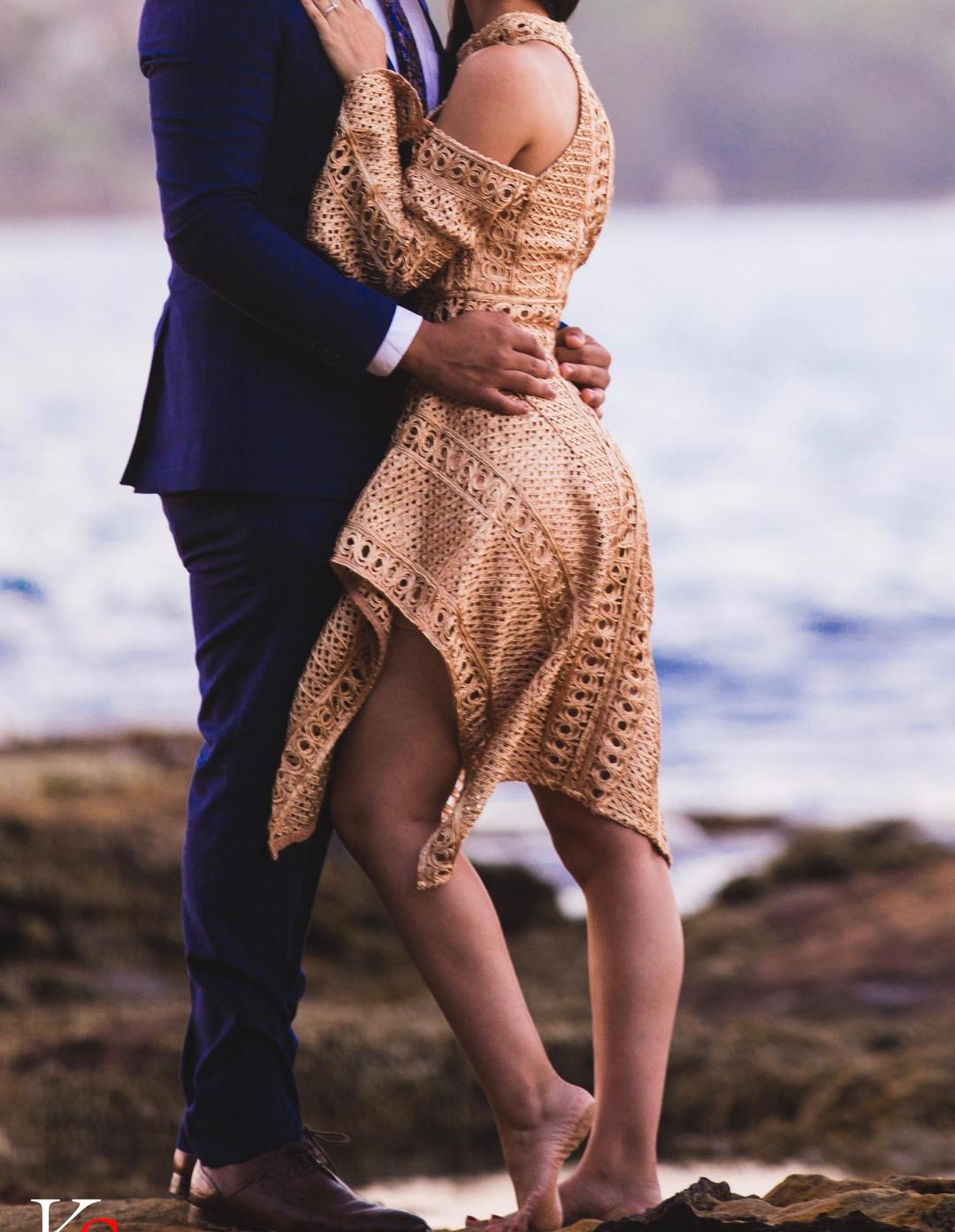 Thurley Gold Sonnet Mini Dress  for rent on The Volte - main image