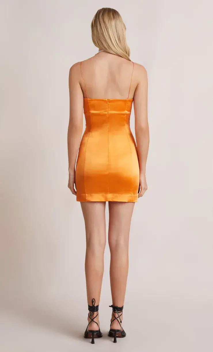 Bec & Bridge Stella Mini Dress Orange Size 8 - Image 4
