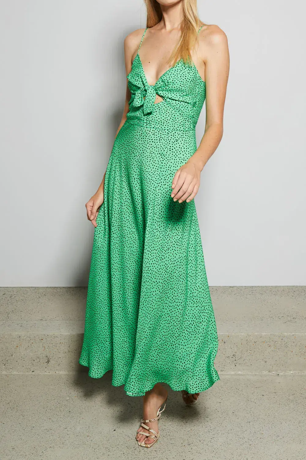 Bec & Bridge Neve Dress Green Print Size 12 - Image 2