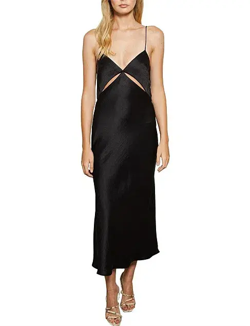 Bec & Bridge Mila Midi Dress Black Size 10 - Image 3
