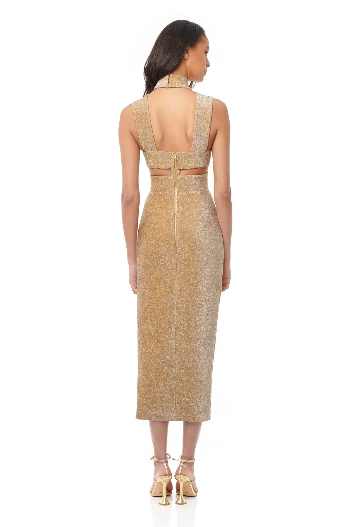Eliya The Label Tamara Dress Gold Size S - Image 2