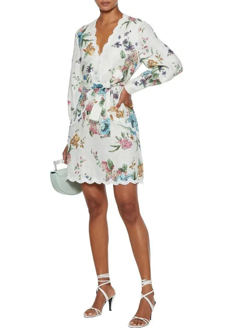 Zimmerman Ninety Six Scallop Dress Print Size 0 - Image 1