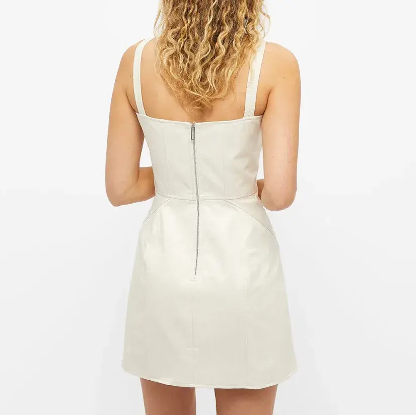 Dion Lee Laced Utility Corset Dress Unbleached White Size 6 - Image 2