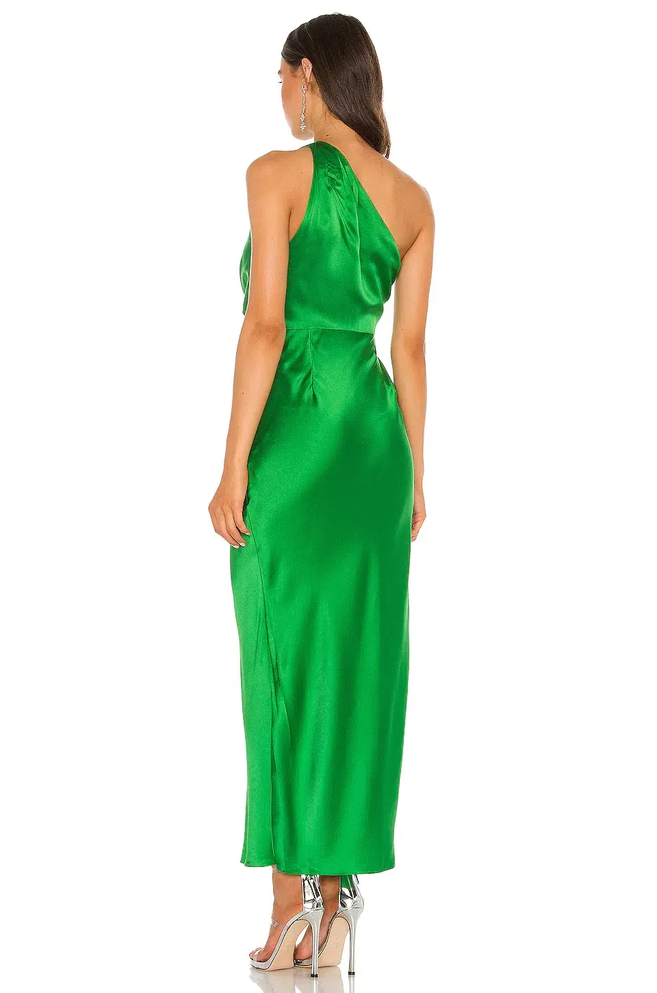 The Sei Asymmetrical Draped Dress in Kelly Green Size 8 - Image 3