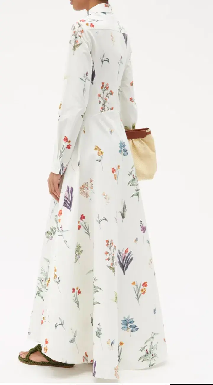 Evi Grintela Juliette Shirt Dress Print White Size AU 6  - Image 4