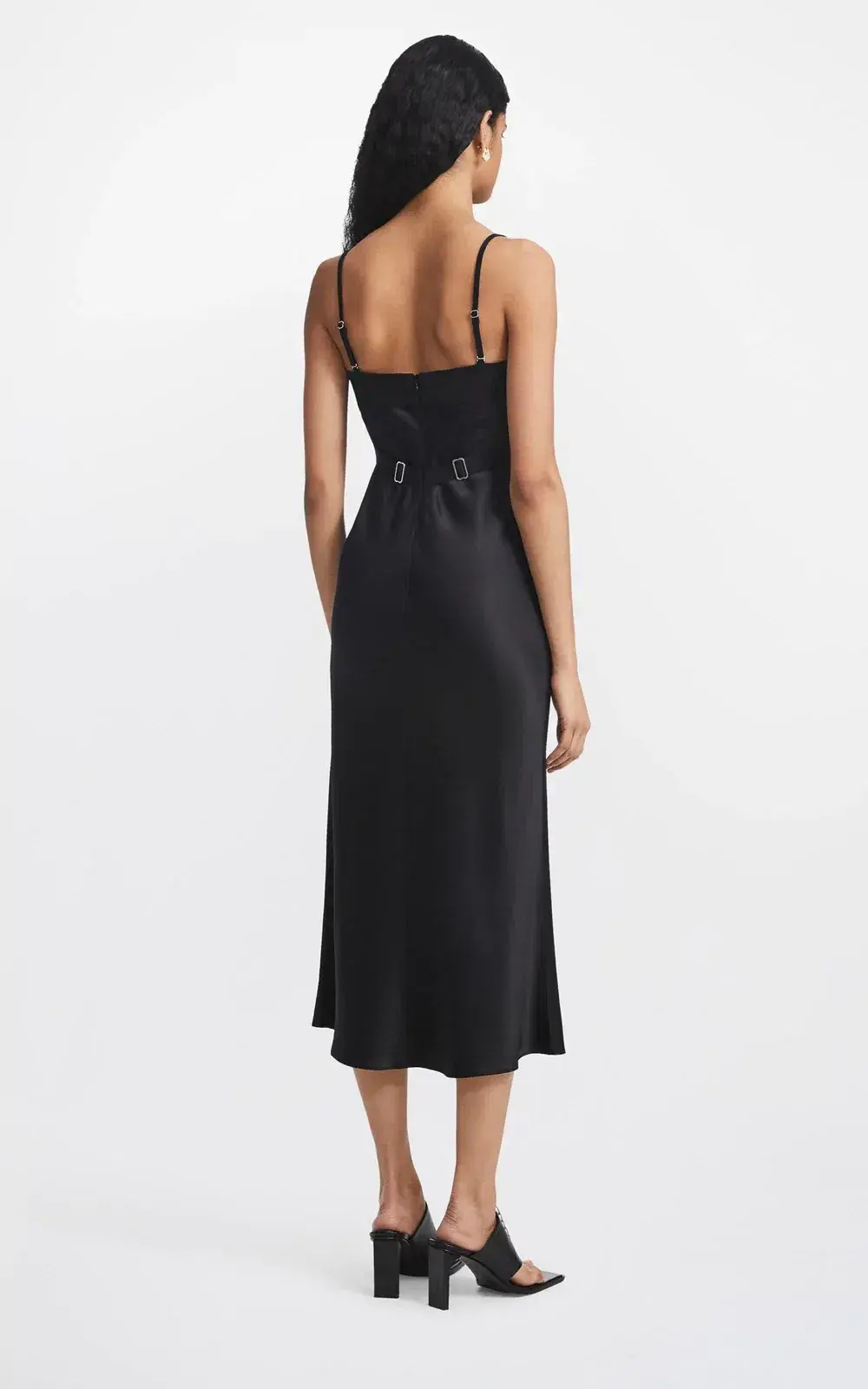 Dion Lee Lace E-Hook Slip Dress Black Size 6 - Image 2