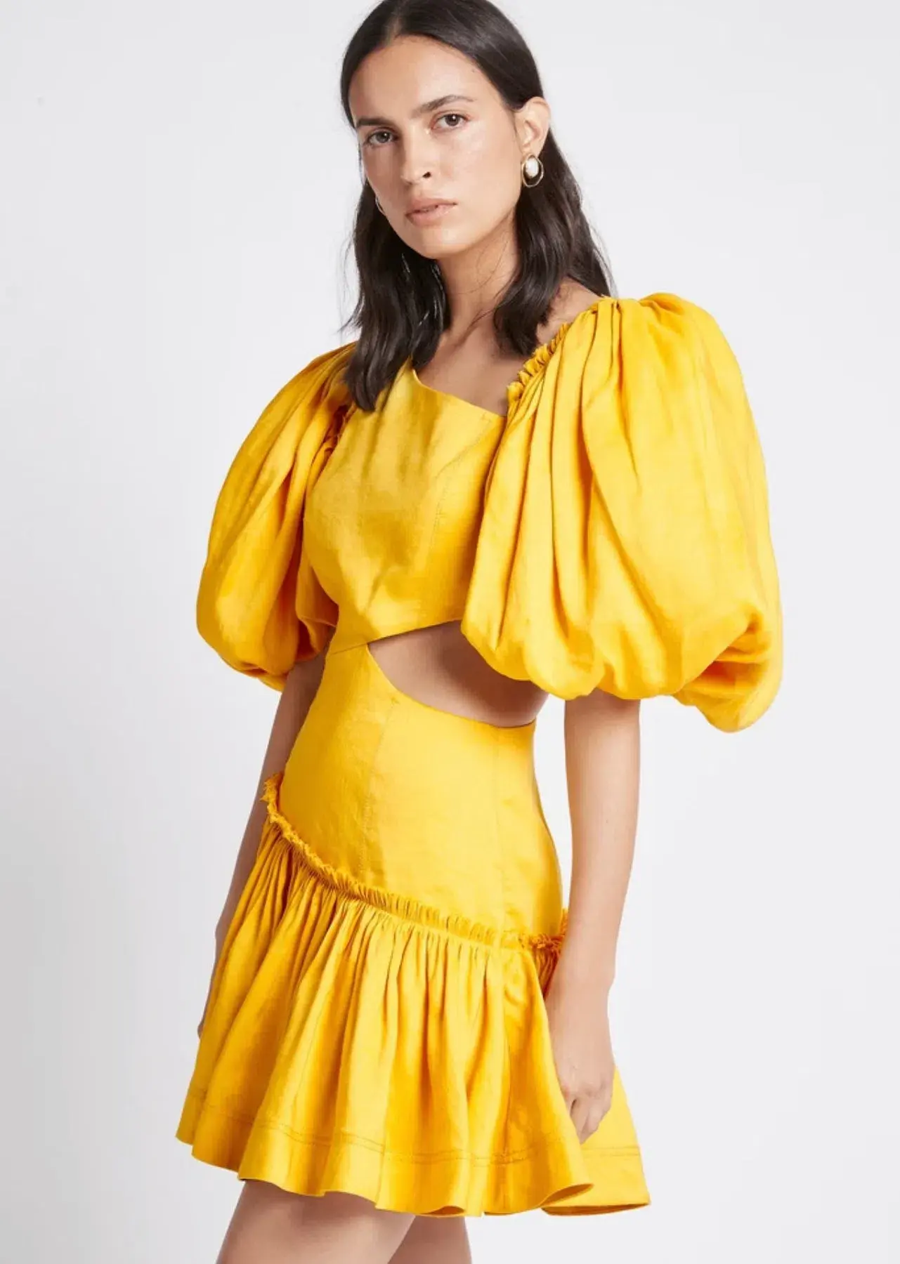 AJE Chateau Mini Dress In Sunshine Size 8  - Image 1