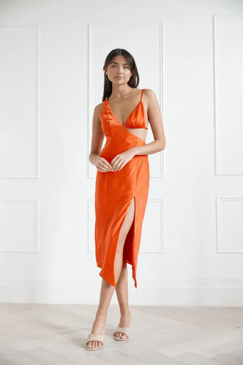 San Sloane Orisis Dress Orange Size 6  - Image 1