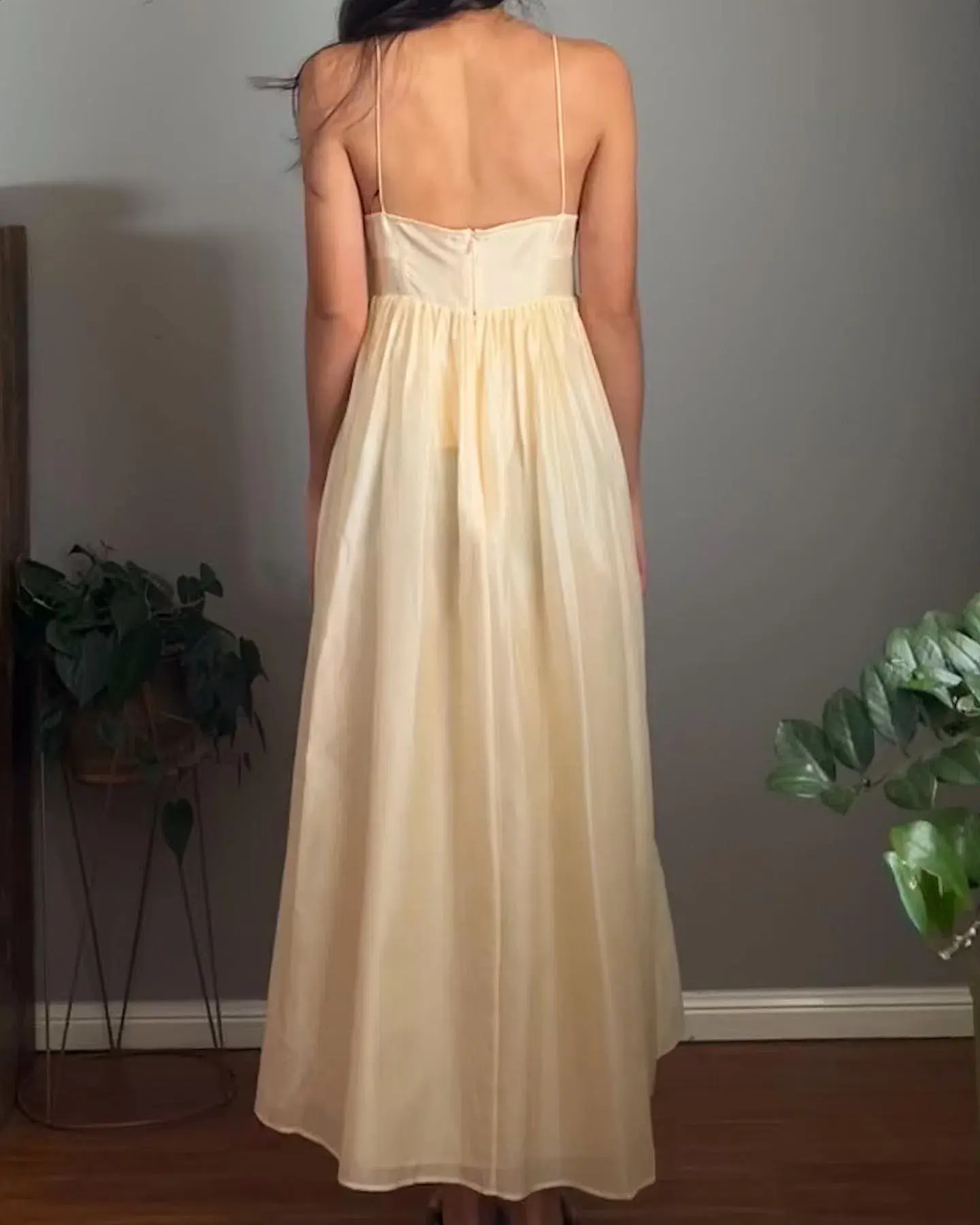 Ulla Johnson Mariza Cotton Blend Organza  Midi Dress Cream Size XS/Au 4 - Image 4