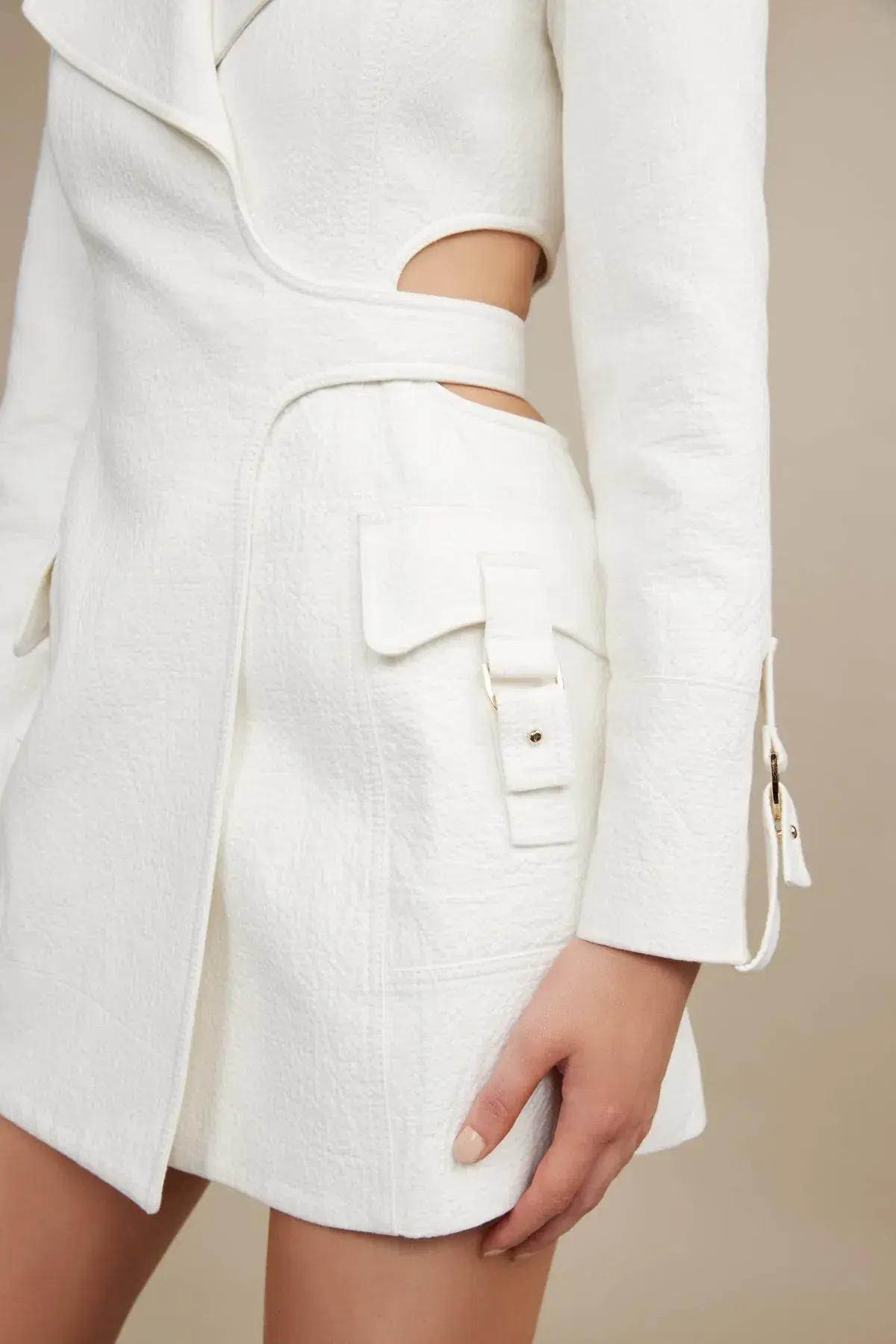 Acler Carlton Dress White Size 6  - Image 2