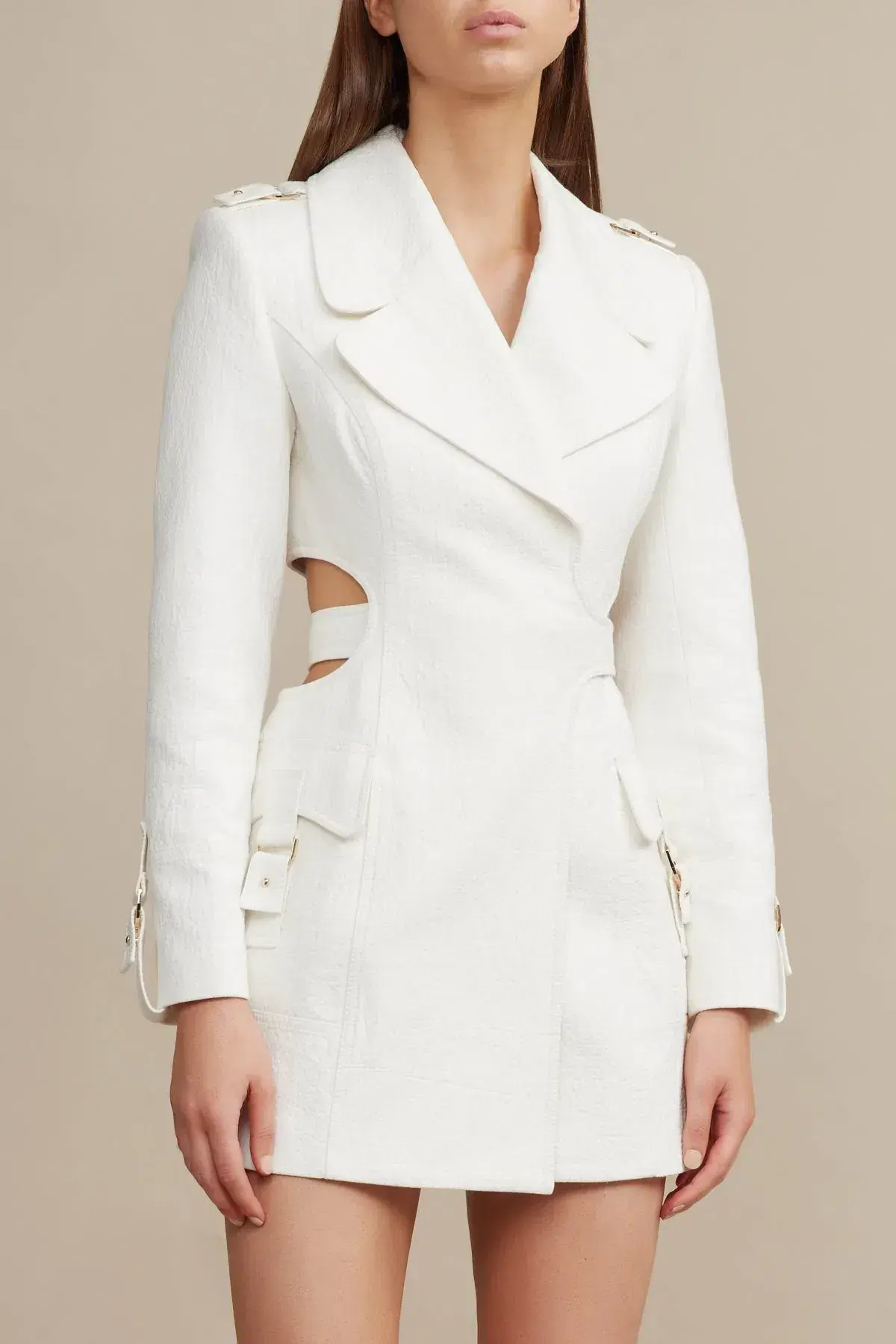 Acler Carlton Dress White Size 6  - Image 3