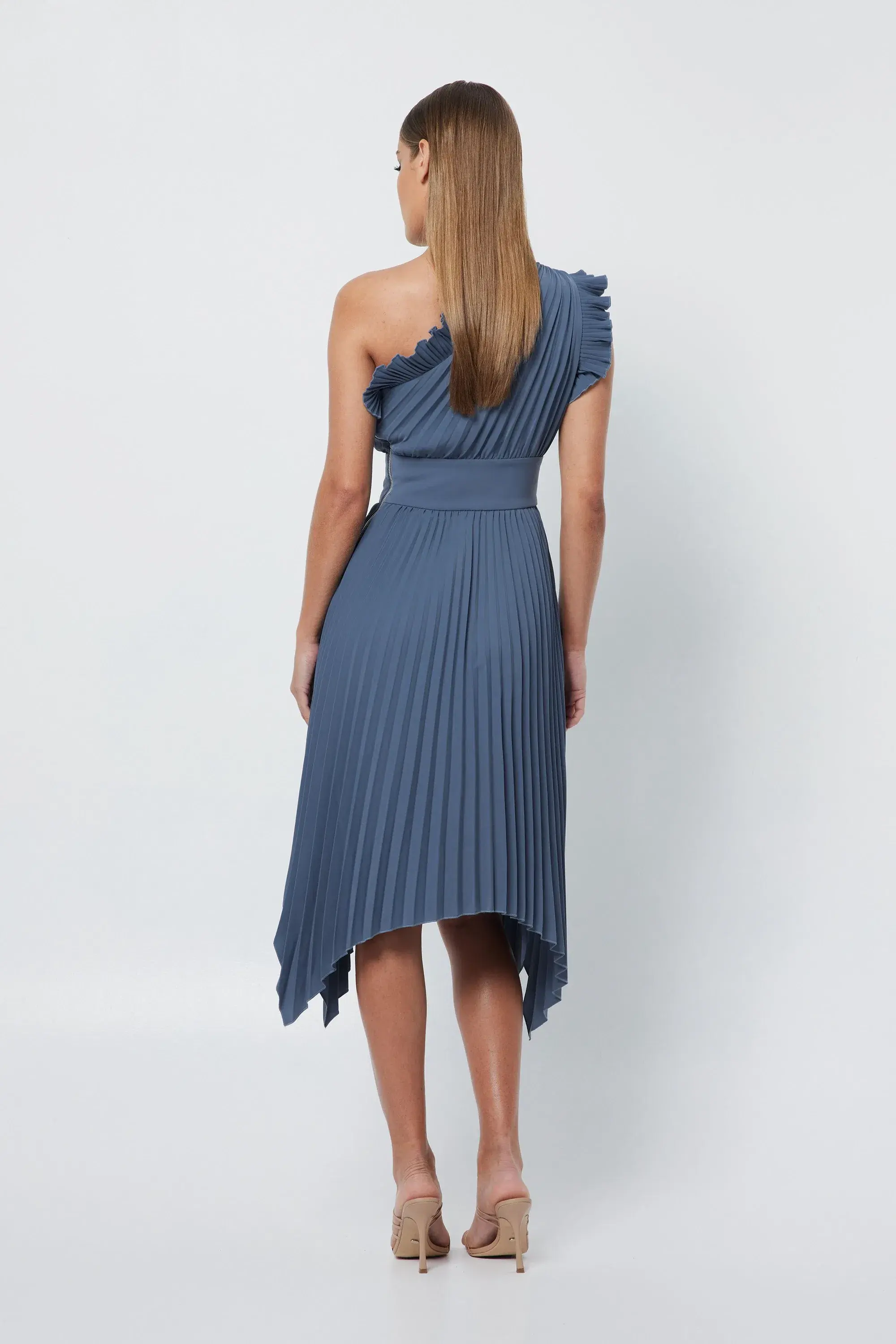 Mossman The Lady Like Midi Dress Blue Size 6 - Image 2