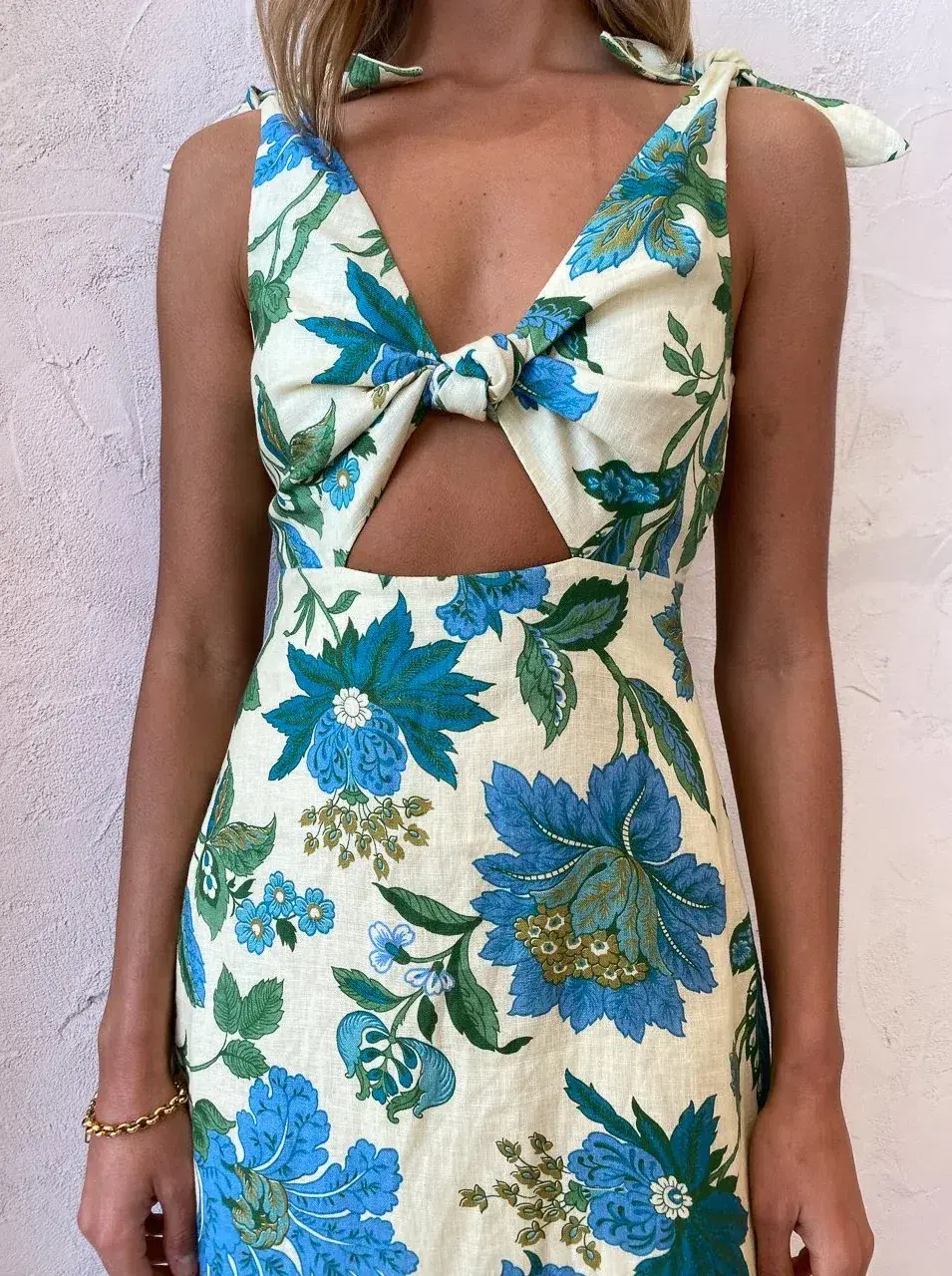 Sir the Label Alexandre Tie Midi Dress Marguerite Print Size 1 - Image 2