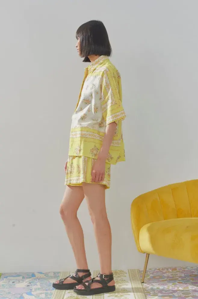 Alemais Catalina Shirt and Shorts Set Yellow Size 10 - Image 2
