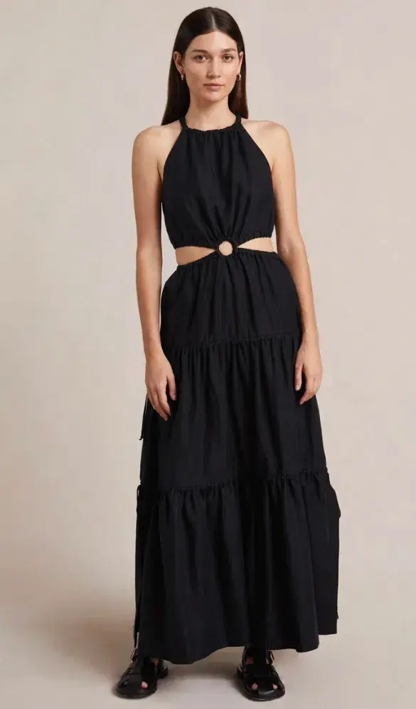 Bec and Bridge Helene Maxi Dress Black Size 8 - Image 1