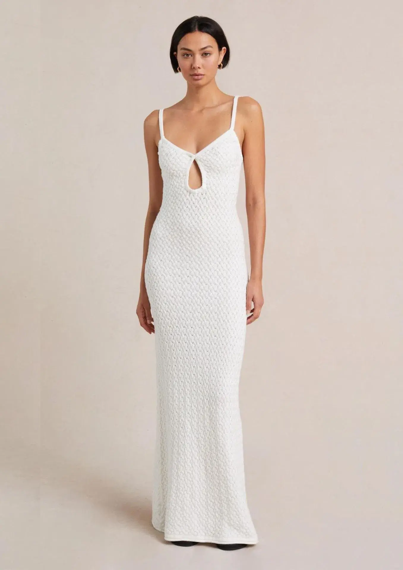 Bec and Bridge Effie Knit Key Maxi Dress Ivory Size 10 - Image 1