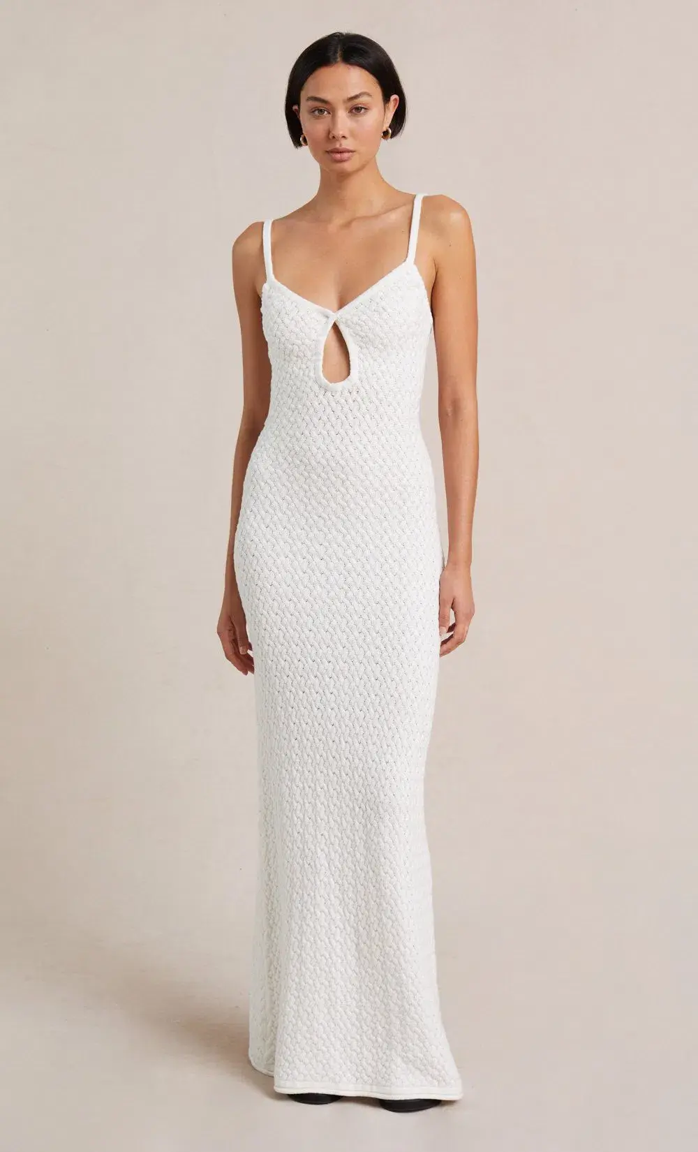 Bec and Bridge Effie Knit Key Maxi Dress Ivory Size 10 - Image 5