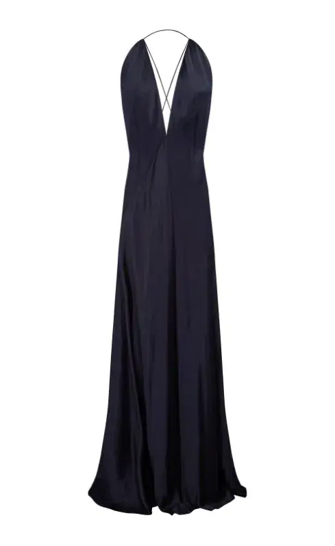 Michael Lo Sordo Bond 007 Paloma Maxi Dress Black Size 6  - Image 2