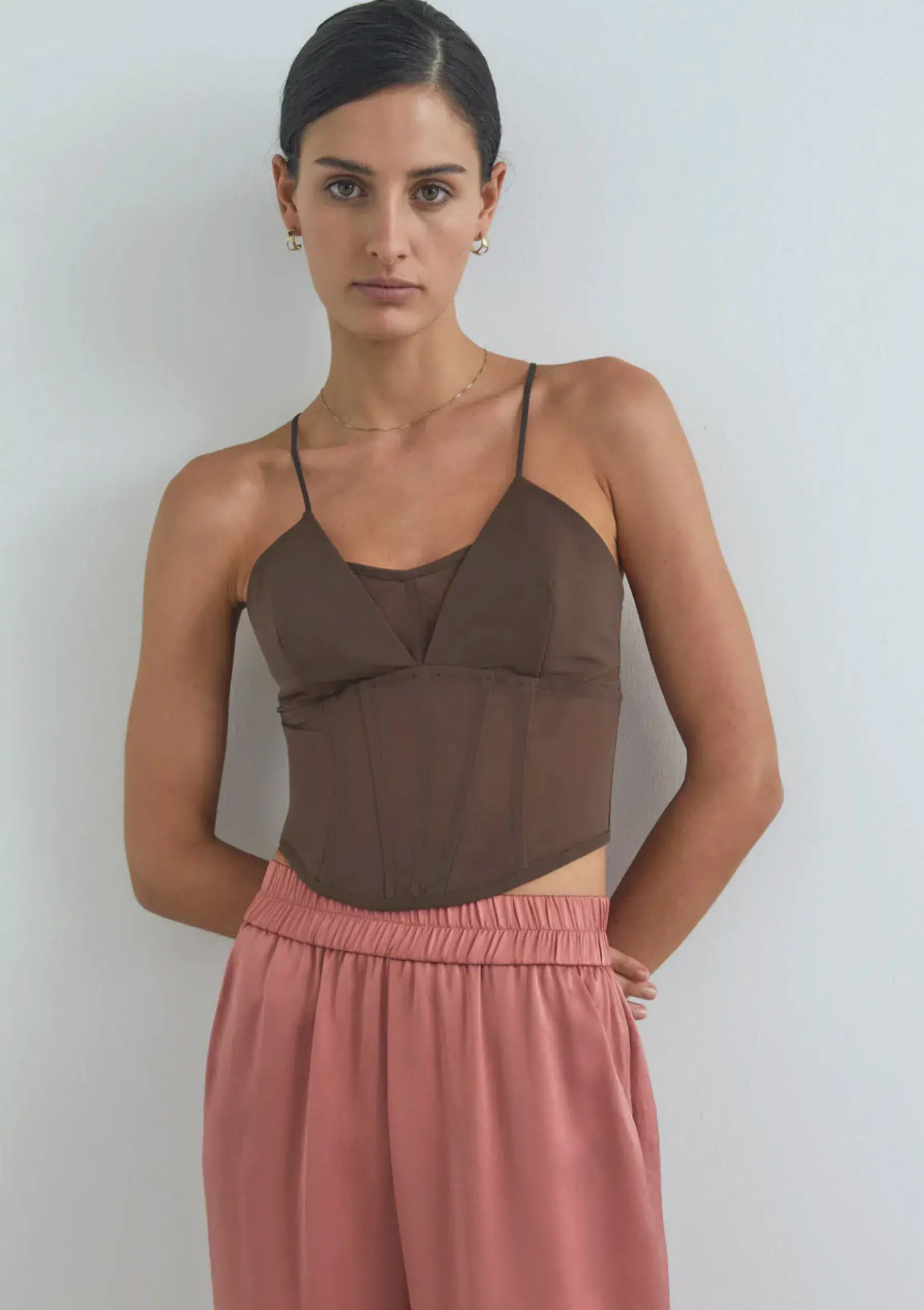 Viktoria and Woods The Sigma Bustier Brown Size 8 - Image 1