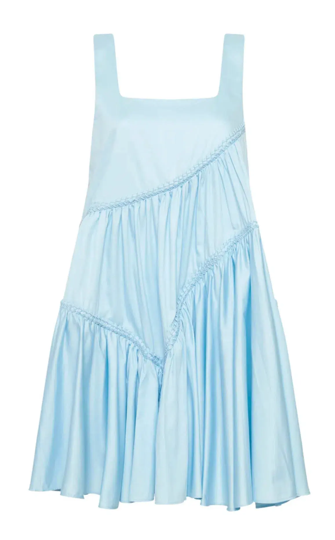 Aje Casabianca Sleeveless Braided Dress Ice Blue Size 14  - Image 5