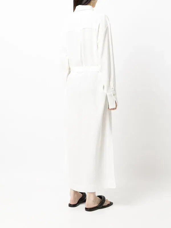 Sir The Label Clemence Shirt Dress in Ivory White Size 1 - Image 3