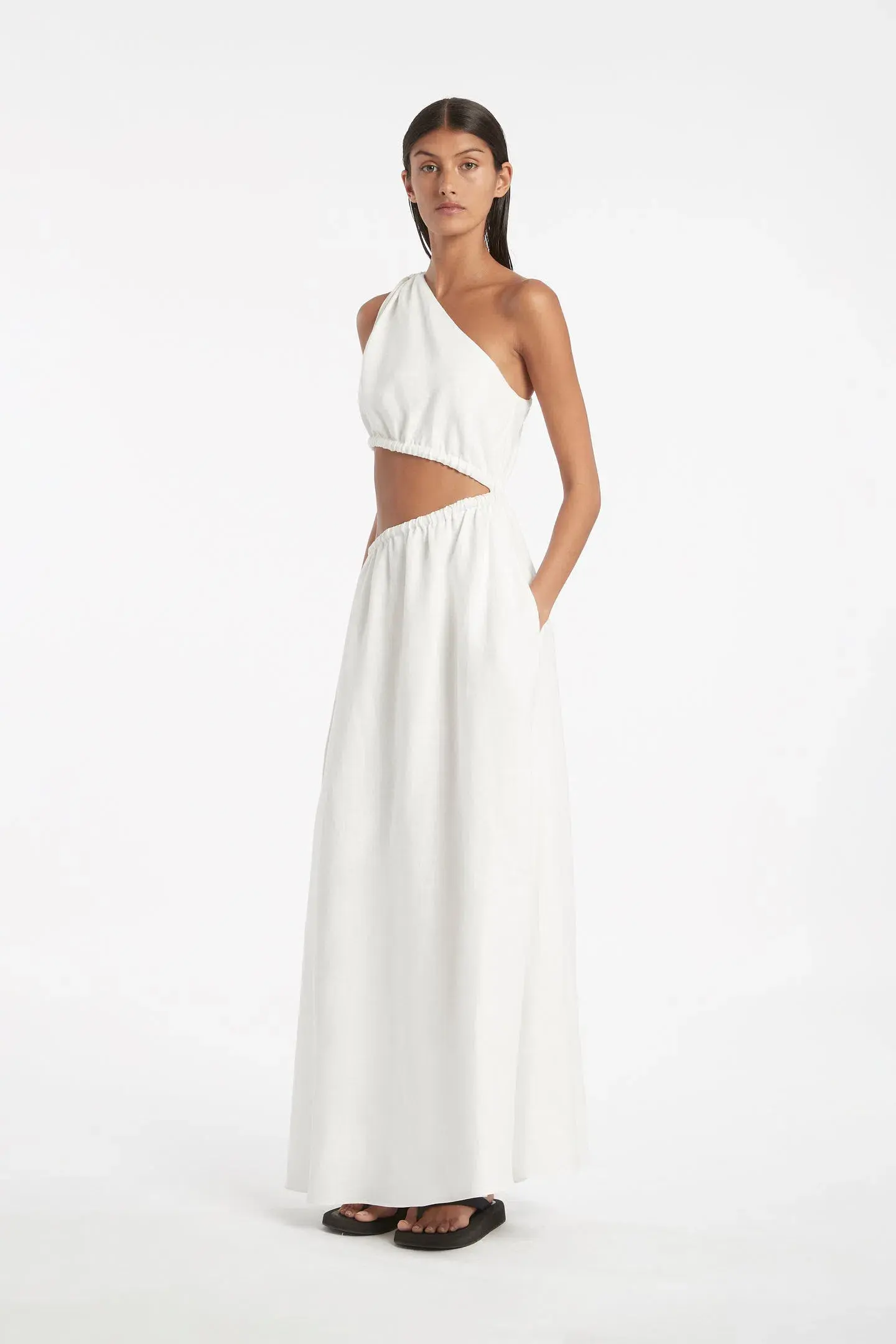 Sir The Label Blanche Asym Gown in Ivory Size 1 - Image 2