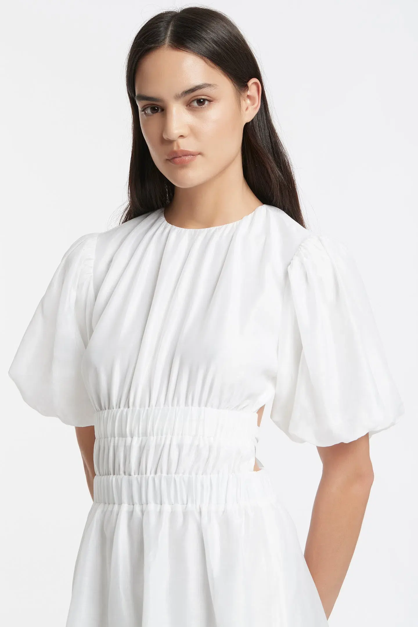 Sir the Label Franc Open Back Mini Dress in Ivory Size 0 - Image 4