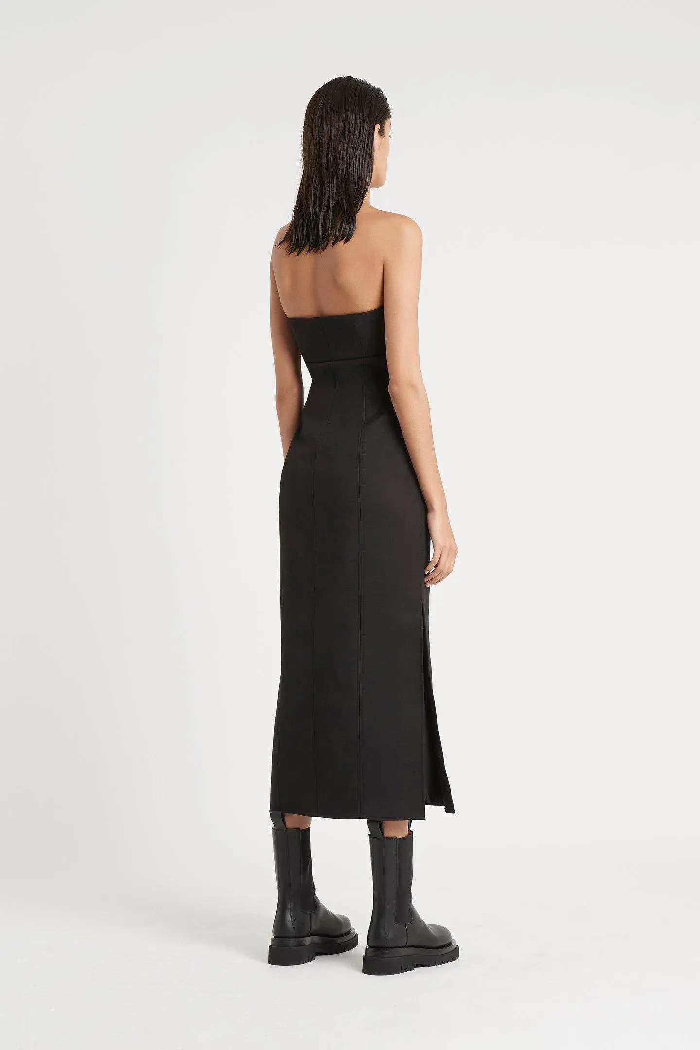 Sir The Label Andre Strapless Midi Dress Black Size 0 / AU 6 - Image 3