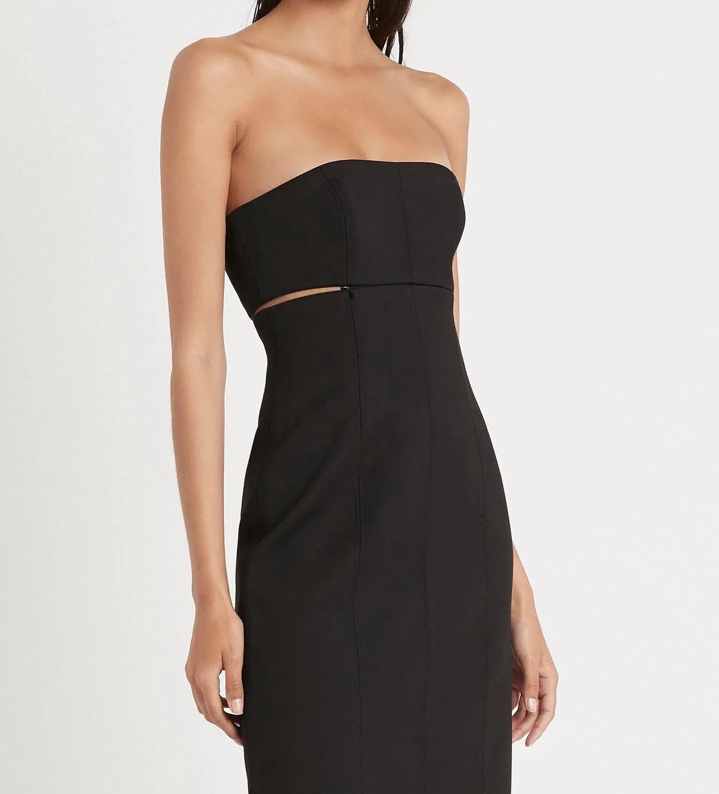 Sir The Label Andre Strapless Midi Dress Black Size 0 / AU 6 - Image 4