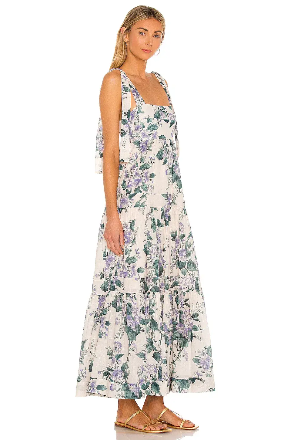 Zimmermann Cassia Tie Shoulder Dress Print Size 6 - Image 2