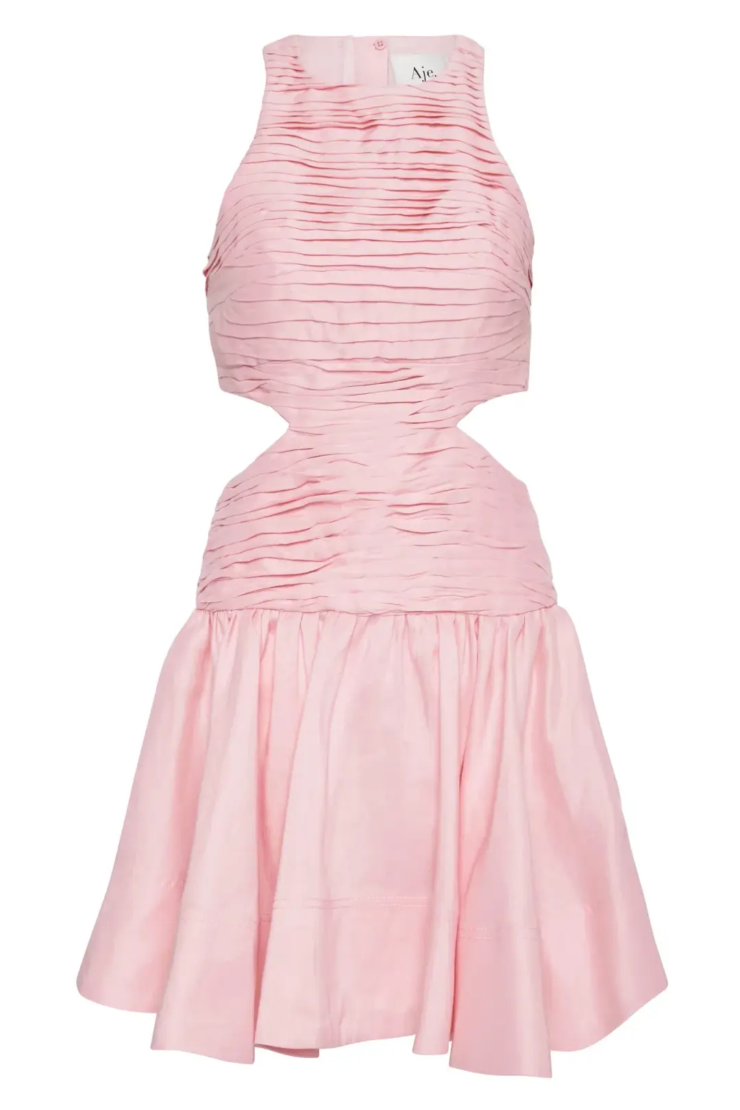 Aje Introspect Cut Out Mini Dress Pink Size 8 for rent on The Volte - main image