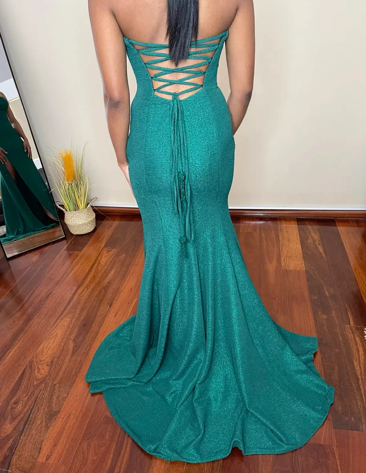Jovani Style #8063 Strapless Dress Green Size 8 - Image 5