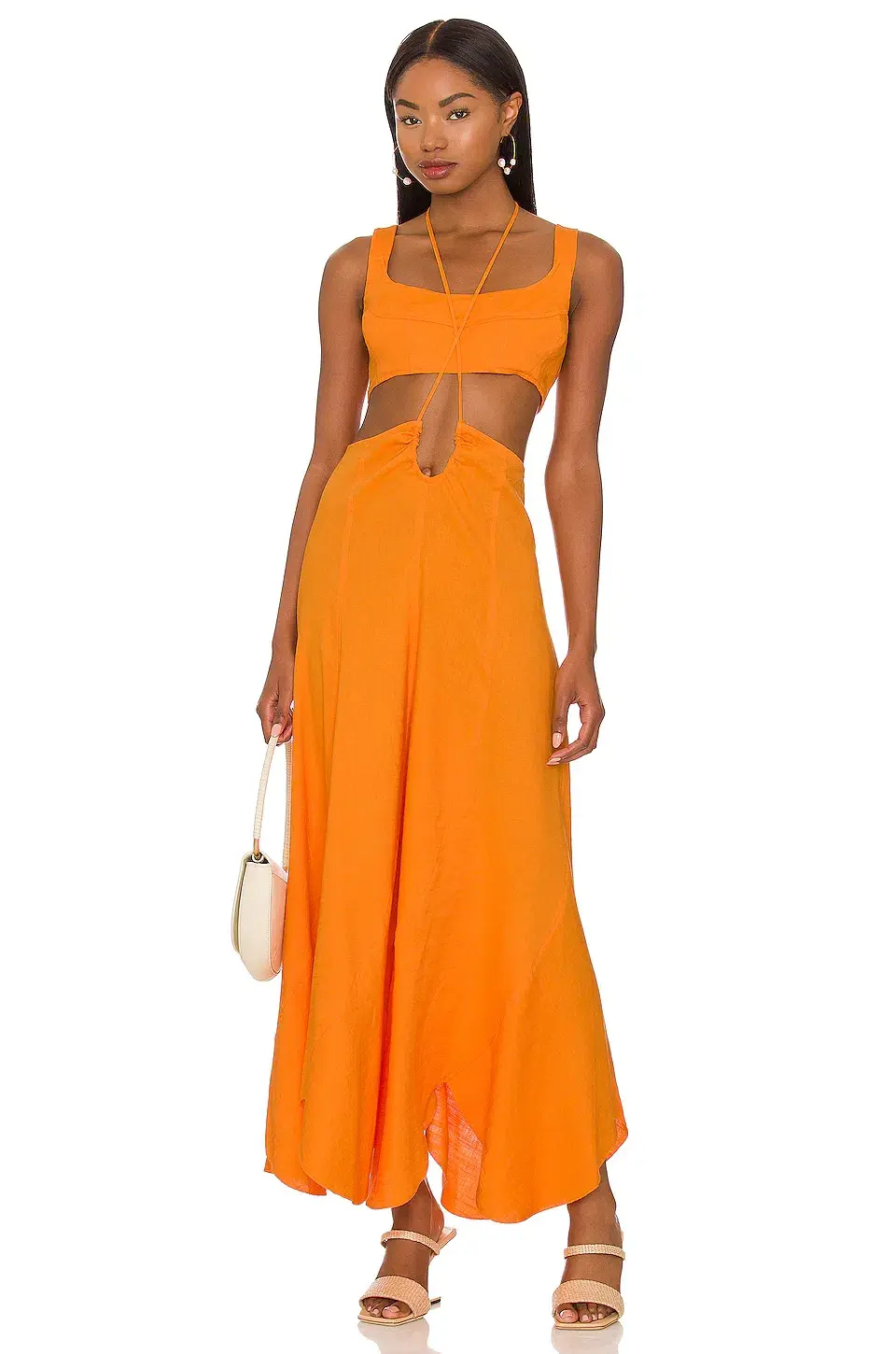 Cult Gaia Eileen Dress Apricot Orange Size XS - Image 1