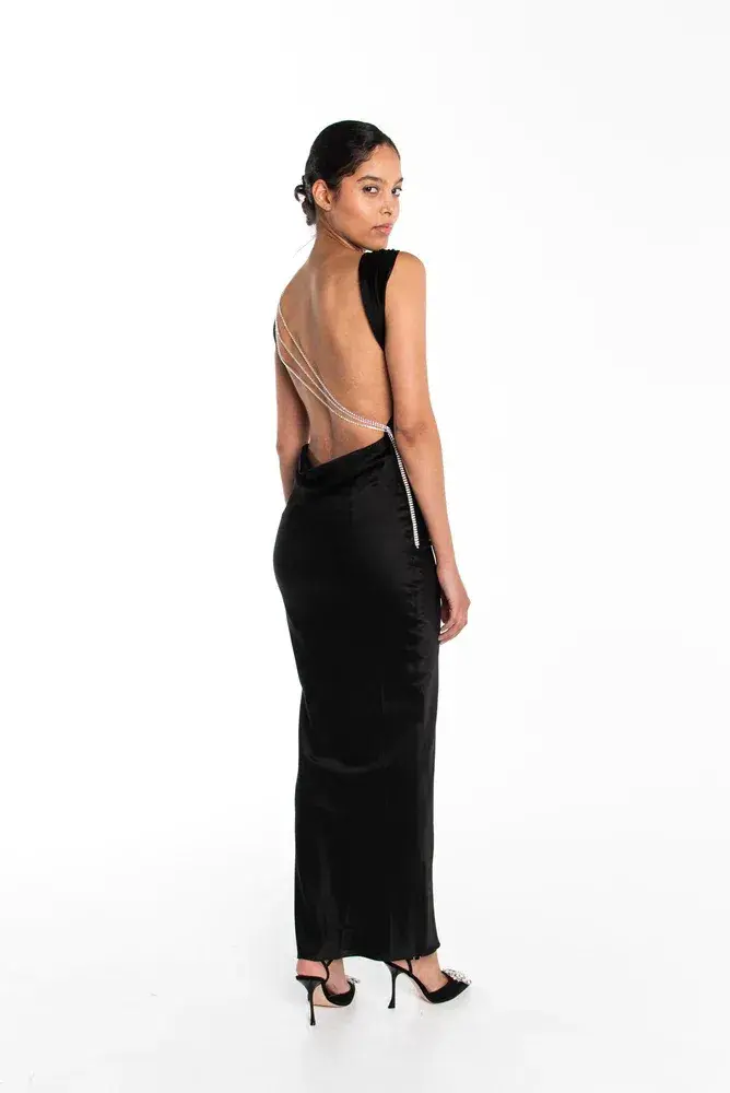 The Bar Pierre Gown Black Size 6 - Image 5