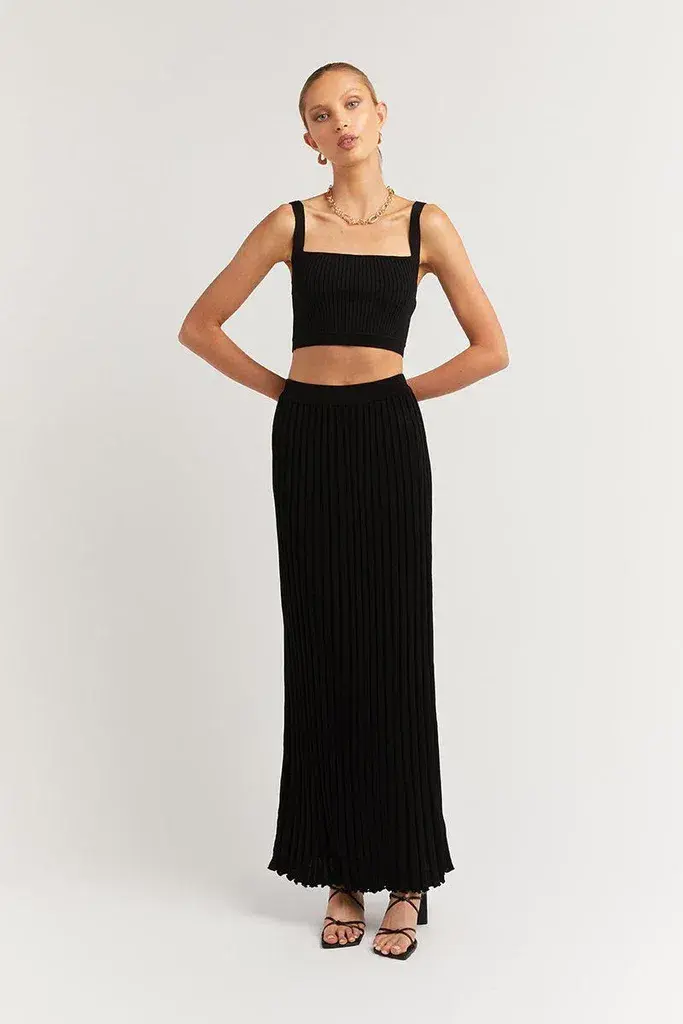 Dissh Ollie Rib Knit Set Black Size 10 - Image 1