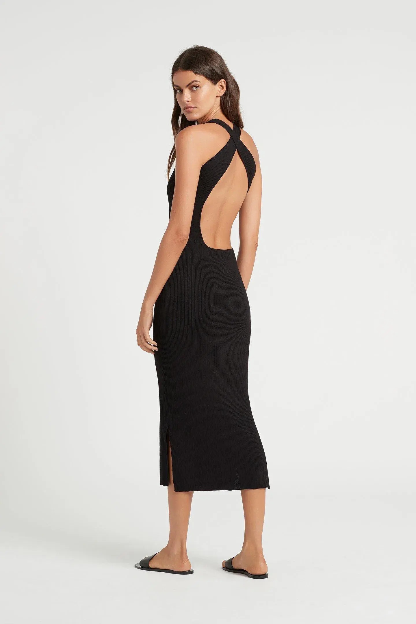 Sir the Label Marcelle Open Back Dress Black Size 1 - Image 2