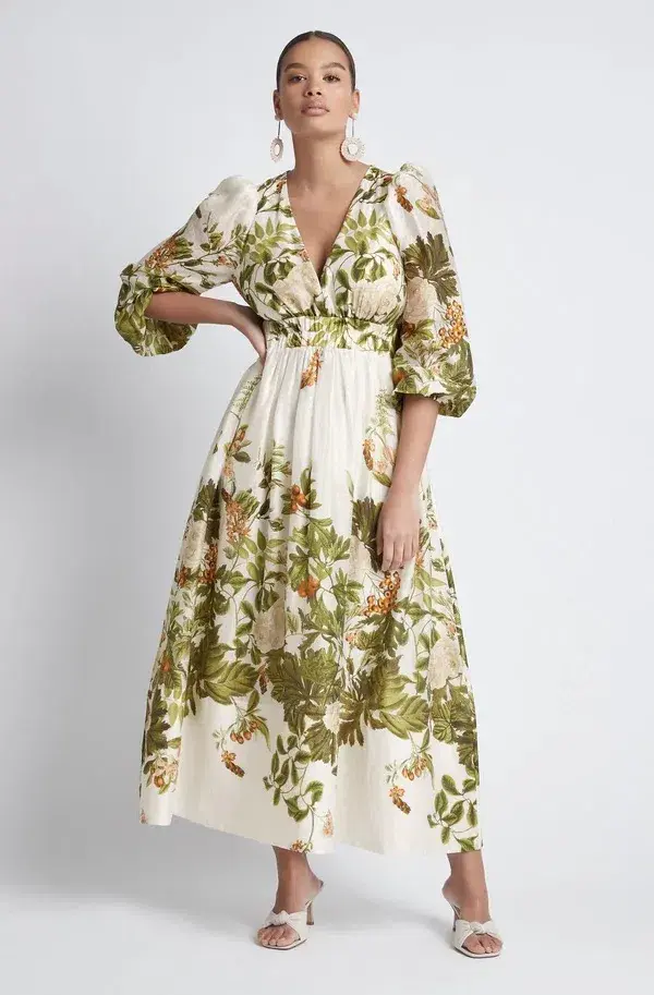 Sheike Garden Of Eden Maxi Dress Print Size 16 - Image 1