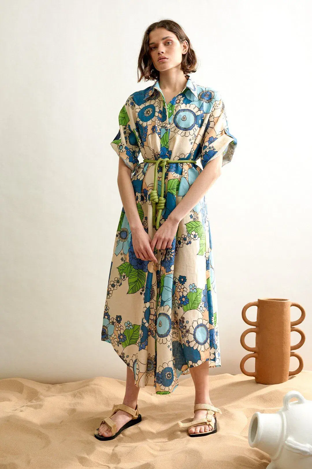 Alemais Farrah Shirt Dress Print Size 10 - Image 2