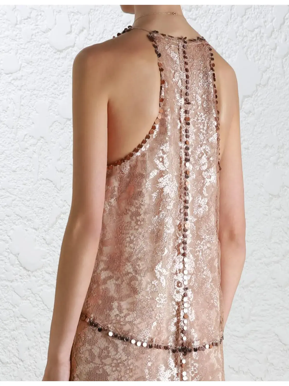 Zimmermann Lavish Mirror Lace Dress Pink Size 3 / AU 14 - Image 3