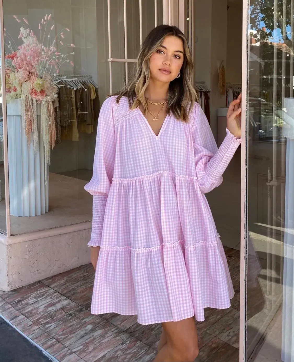 Steele Anika Mini Dress Pink Size M / AU 10 - Image 2