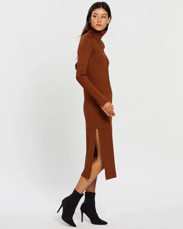 Camilla and Marc Winifred Knit Dress Brown Size 10 - Image 2