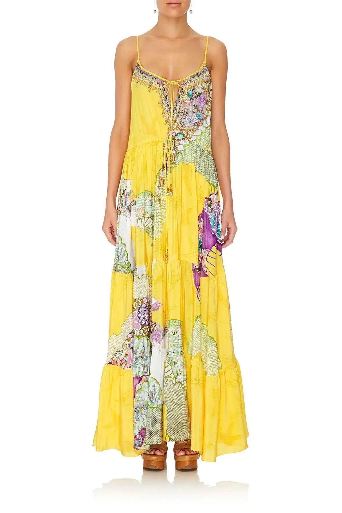 Camilla Golden Years Dress With Front Tie Detail Print Size (M) - Image 1
