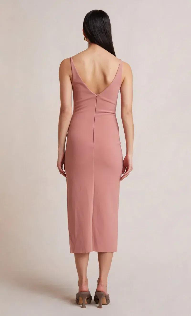 Bec & Bridge Livania Cut Out Midi Dress Pink Size 6 - Image 2