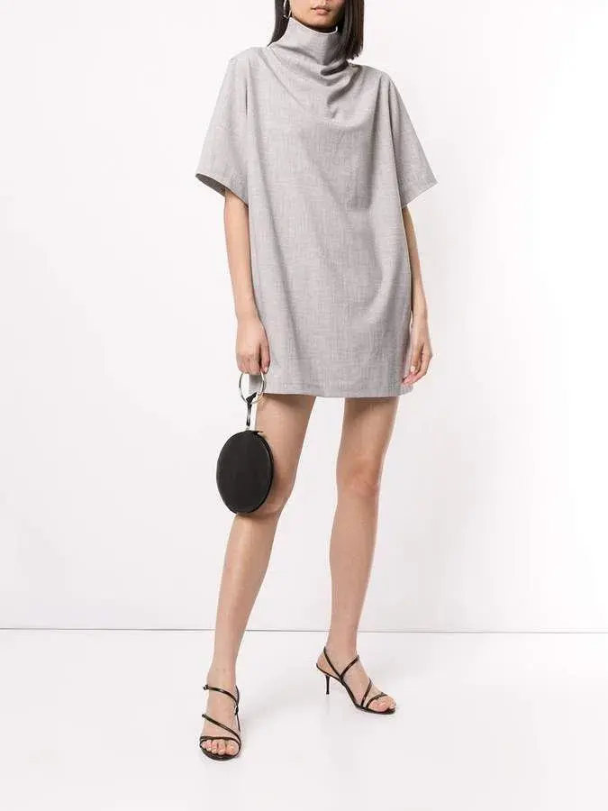 Camilla & Marc Theo Relaxed Mini Dress in Grey Melange Size 14  - Image 1