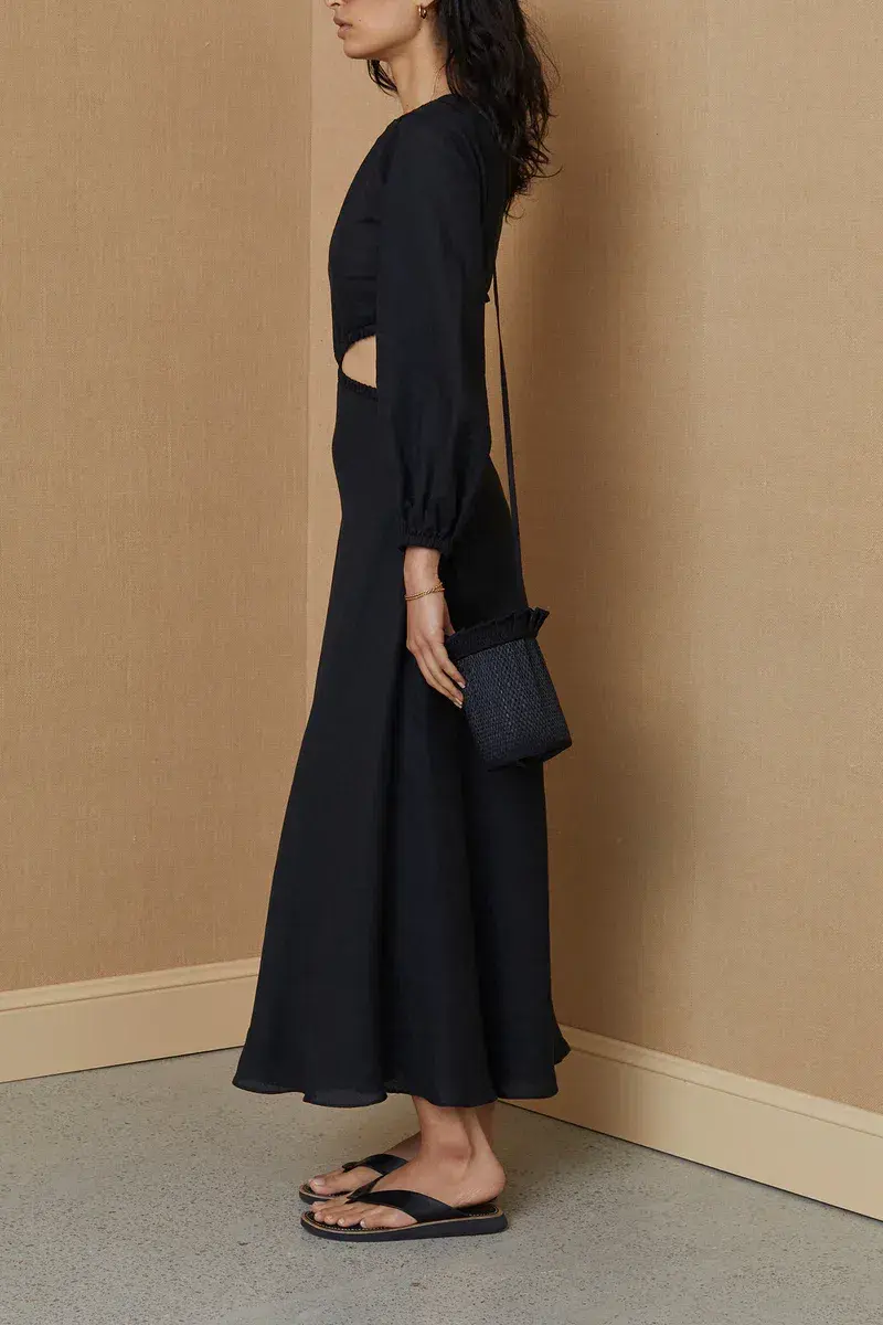 Bec & Bridge Madeleine Midi Dress Black Size 8 - Image 2