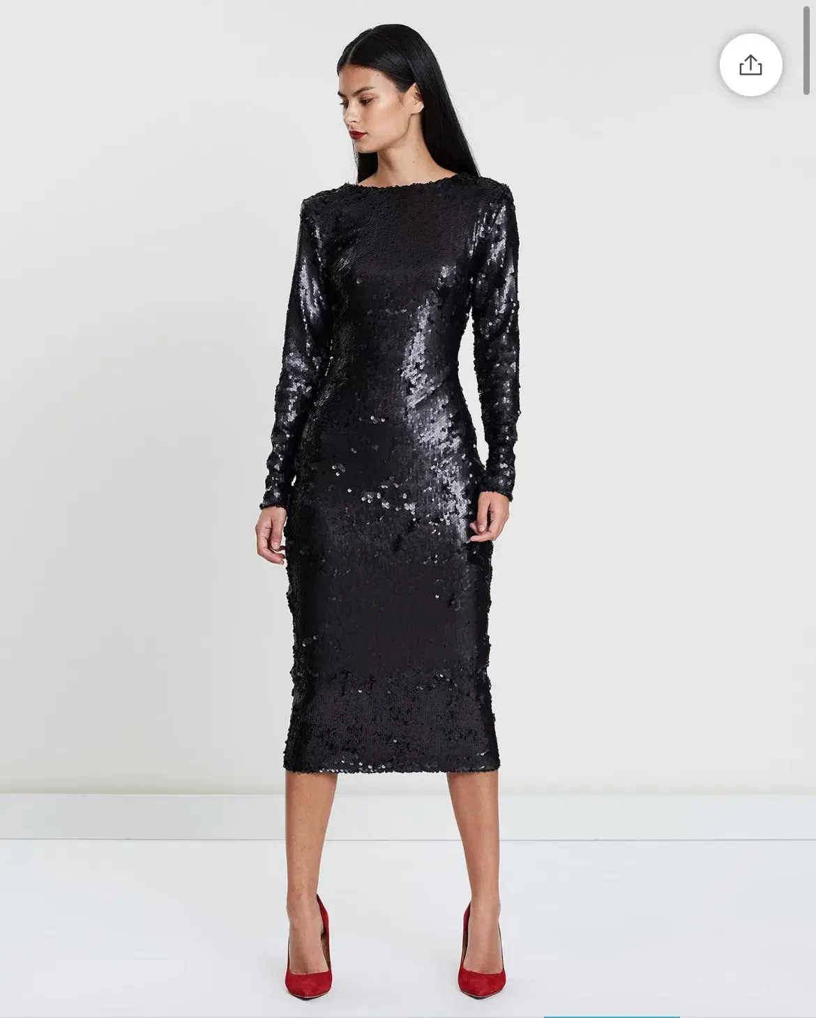 Santina Nicole Sequin Backless Dress Black Size 12 - Image 1