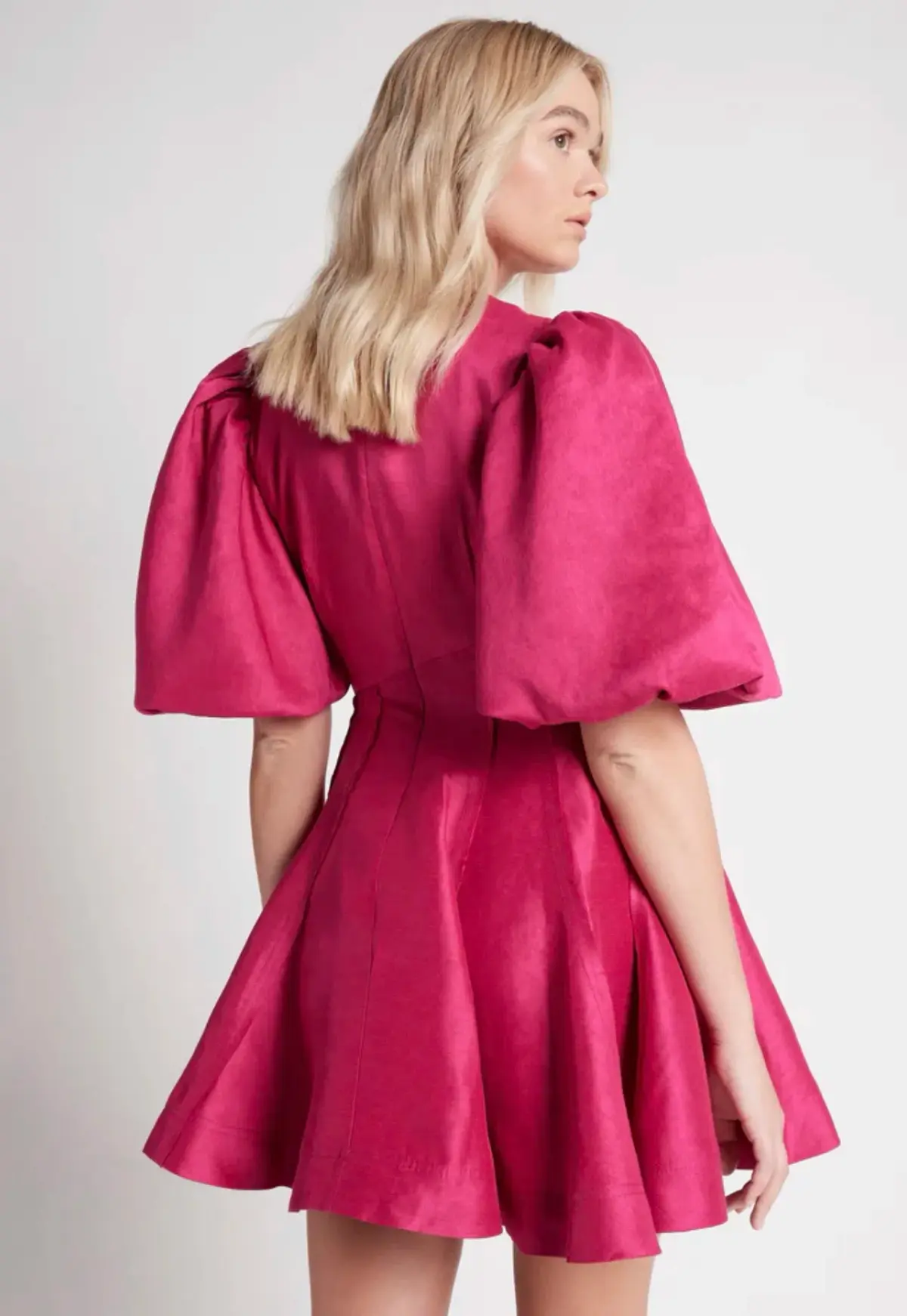 Aje Admiration Asymmetric Mini Dress Pink Size 8 - Image 3